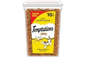 Temptations Cat Treats Classic Crunchy and Soft Cat Treats, Tasty Chicken Flavor, 16 oz. Tub