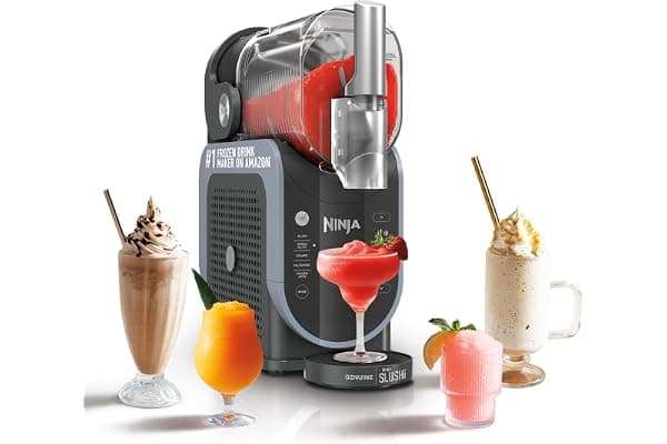 Ninja SLUSHi Frozen Drink & Slushie Machine with RapidChill Technology | 88 oz. Easy Fill Vessel | 5 Preset Programs | Make Margaritas, Frappés, & More | With Dishwasher Safe Parts | Black | FS301