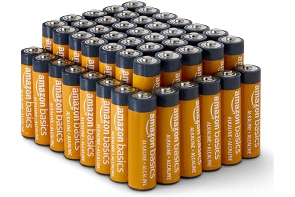 Amazon Basics 48-Pack AA Alkaline High-Performance Batteries, 1.5 Volt, 10-Year Shelf Life, Long-lasting, No Leakage