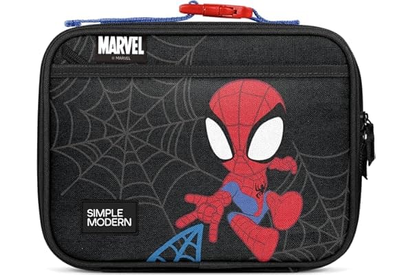 Simple Modern Marvel Spidey Kids Lunch Box & Insulated Lunch Bag for School | Hadley Cute Lunch Box for Girls, Boys, Toddlers | Fits Bento Box, Lunch Containers | Small Lunch Bag | Spider-Man, Spidey Kid