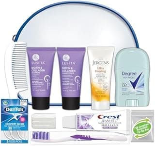 Convenience Kits International Women's Luseta Kit, Travel Size Toiletry Kit, Gifts for Women, 10 Piece Set