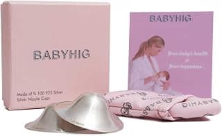 The Orginal Silver Nursing Cups – Silver Nipple Shields for Breastfeeding - Nipple Guards Protector for Breastfeeding - Nipple Shields for Nursing Newborn – Nickel Free – 925 Silver