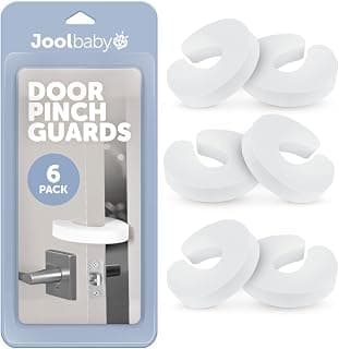 Jool Baby Door Pinch Guards (6 Pack) – Slam Preventer – Babyproof Doors to Avoid Pinched Fingers & Door Slamming, Keep Pets from Getting Locked in