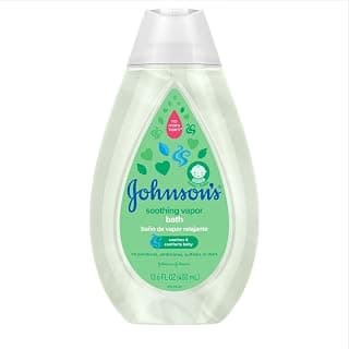 Johnson's Baby Soothing Vapor Bath with Calming Aromas to Relax Babies, No More Tears Formula, Soothes & Comforts Baby, Hypoallergenic, No Added Parabens, Sulfates & Dyes, Baby Essentials, 13.6 fl. oz