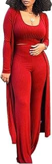 Women's Tracksuit Winter Autumn Knitted Long-sleeved Blazer Coat Tank Long Pants Three Piece Sets Outfit