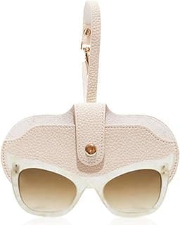 Luxury Sunglasses Cases with Strap Stotage Bag Leather Reading Eyeglass Case Portable Case Soft Pouch for Women