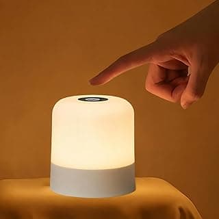 Small Rechargeable LED Lamp, Dimmable Touch Nightlight for Newborn, Kids, Adults