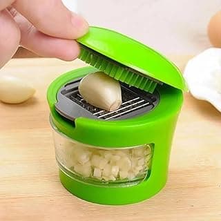 Amazon Deal Alert: 1pc Premium Stainless Steel Multifunctional Garlic Press, Manual Mincer, Slicer & Grater - Essential Kitchen Gadget for Home and Restaurant Use