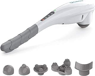 RENPHO Cordless Handheld Massager, 5 Adjustable Speeds and Massage Modes | Rechargeable Electric Neck Massage Tool for Muscle Tension, For Shoulder, Back & Leg, Home, Office, Travel Use, Gift Idea