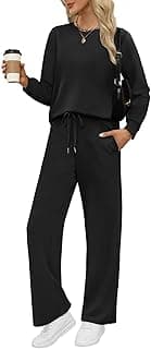 WIHOLL Lounge Sets for Women 2 Piece Travel Vacation Outfits Fall 2026 Sweatsuit Tracksuit