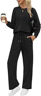 WIHOLL Lounge Sets for Women 2 Piece Travel Vacation Outfits Fall 2026 Sweatsuit Tracksuit