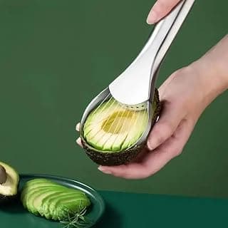 Avocado Tool, Multifunctional Avocado Masher & Core Remover, Green Plastic Handle with Stainless Steel Blade, Easy-To-Use Home Kitchen Accessory