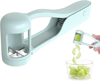 Luvan Grape Cutter for Toddlers, Grape Slicer Tool, Grape Tomato Cherry Strawberry Cutter Tools Into 4 Pieces for Vegetable Fruit Salad, Stainless Steel Quarter Grape Slicer Kitchen Gadget