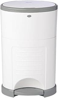Diaper Dekor EKO Classic Diaper Pail, White | ONLY Eco-Friendly Diaper Pail Made with 70% Recycled Materials | Hands-Free: Step–Drop–Done | Cost-Effective Refill System