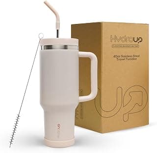 40oz Travel Tumbler Cup with Handle, Two-Way Slider Lid, Stainless Steel Straw with Silicone Tip, Vacuum Insulated Water Bottle for Hot & Cold Drinks, Great Gifts for Mom