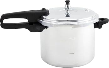 Kitchen Hack Alert: 7 Quart Stovetop Aluminum Presure Cooker with safety valves for risk-free opening