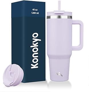 BPA-free and dishwasher safe; made for gym, travel, coffee and gifting, 2 straws, cup holder friendly,Wisteria
