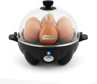 Electric Egg Poacher, Boiler, Steamer & Omelette Maker Machine, Soft or Poached Eggs for Breakfast, Auto Shut-Off, BPA-Free