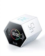 Ticktime T6 Pomodoro Timer Cube for Focus, Study, Work, Task, ADHD, Kitchen | Pomodoro Timer,Quick Flip 5/15/25/30/45/60min Countdown, Custom Timer & Stopwatch, 3 Reminder Options, Flip to Pause & Resume
