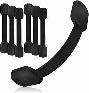 RV Fridge Lock, RV Refrigerator Lock & RV Fridge Latch for Travel; Multipurpose Safety Straps for Cabinets, Drawers & Oven