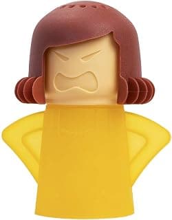 Angry Mom Microwave Cleaner, Mad Mama Microwave Steam Cleaner, Just Add Vinegar and Water, Easily Cleans the Crud in Minutes (Yellow)
