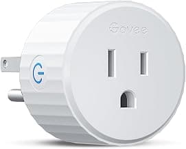 Govee Smart Plug, WiFi Outlet Compatible with Alexa and Google Assistant, Mini Smart Home Plugs with Timer Fuction & Group Controller, No Hub Required, ETL & FCC Certified, 2.4G WiFi Only (1 Pack) | Smart Home Plugs, 15A WiFi Outlet, Timer Function and Group Controller, No Hub Required, ETL & FCC Certified, 2.4G Only