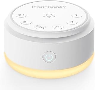 Upgrade Your Life With This: Momcozy Sound Machine for Baby-20 Soothing Sounds & Touch Warm Light Portable White Noise for Kids & Adults for Sleeping Timer and Memory | Ideal Travel Companion & Nursery Must-Have