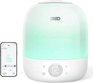 Top Fill Cool Mist Humidifiers, 1500+RGB Lights & Sleep Trainer, Air Humidifier for Plants, Touch/APP/Voice Control, HM409S