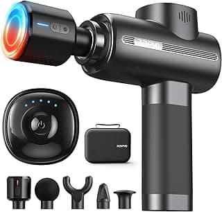RENPHO Active Thermacool Massage Gun Deep Tissue with Heat & Cold, 5 Speeds | Back Massager for Deep Tissue Muscle Relief, Percussion, Gift For Men, Women & Athletes, FSA Eligible HSA, Carry Case