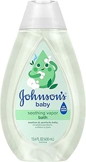 Johnson's Baby Soothing Vapor Bath with Calming Aromas to Relax Babies, Gentle No More Tears Formula, Soothes & Comforts Baby, Hypoallergenic, No Added Parabens, Sulfates & Dyes, 13.6 fl. oz
