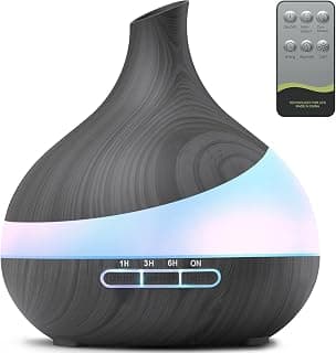2 Mist Modes (30/60ml/h) Aromatherapy Diffuser for Hotel Spa & Yoga - Humidifier & Night Light - Auto Shut-Off for Bedroom
