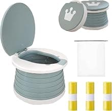 SunnySmile,Travel Potty,Car Potty for Toddler,Portable Toilet for Kids | Portable Toilet for Kids with 45 Liners,for Toddler Travel, Camping, Foldable, Indoor/Outdoor Use