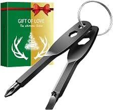 Gifts for men, Portable 4-in-1 Pocket Screwdriver Keychain Multitool, a Cool Gadget Perfect for Dads, Husbands and Boyfriends