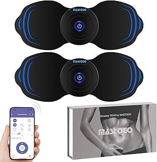 MASTOGO Wireless TENS Unit Back Pain Relief Massager- Muscle Stimulator Machine - Wireless TENS Unit Muscle Stimulator- tens Unit