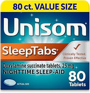Unisom SleepTabs, Nighttime Sleep-aid, Doxylamine Succinate, 80 Tablets