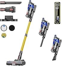 Price Drop: Cordless Vacuum Cleaner, 650W 55KPA 70Mins Vacuum Cleaners for Home, Self-Standing Stick Vacuum with Removable Battery, Wall Mount Charging, Anti-Tangle Roller Brush for Pet Hair, Carpet, All Floors