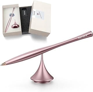 Japanese anodized aluminum with balanced 360° rotation and smooth writing; a stylish stress-relief office gift for women