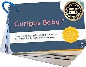 Curious Baby™ Award Winning 40+ Activities for Baby & Me (0-12 Months) | Developmentally-Focused and Stimulating Creative Playtime Ideas for Baby & Me | Includes Black/White High-Contrast Cards