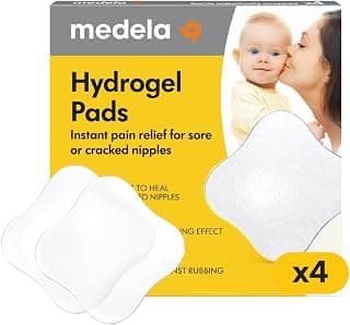 Best Amazon Buy Under: Medela Hydrogel Pads, Instant Pain Relief for Cracked or Sore Nipples from Breastfeeding and Pumping, Cooling Moisture Supports Natural Healing, Pack of 4