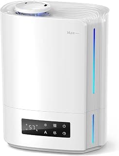 BREEZOME 6L Humidifier for Bedroom Large Room Smart Humidistat Control | 60H Runtime,25dB Quiet, Essential Oil Diffuser, Top Fill Ultrasonic Cool Mist Humidifiers for Baby, Plants, Nursery