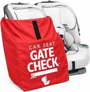 AirTag compatible Gate Check Bag keeps ALL baby car seats clean, protected & easy to identify when airport gate checking