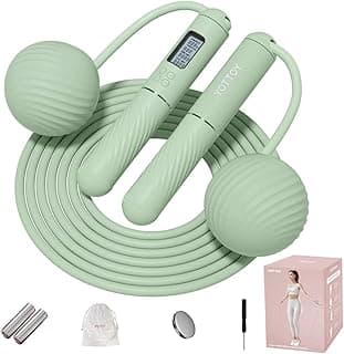 Trending on Amazon: YOTTOY Skipping Ropes for Adults -Cordless Counter Jump Rope with Large Cordless Ball-Weighted Jump Rope for Women with LCD Display