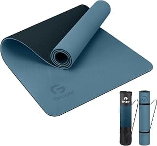 Pro TPE Yoga Mats for Women, Anti-Tear Workout Mats for Home, Pilates and Floor Exercises, 72"L x 24"W x 0.24"/0.32"TH