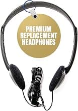 SuperEar Premium - Small Replacement Lightweight Headphones,Small, Portable and Comfortable Wired Headphones, Ideal for Pocket Talker Device and Sound Amplifiers