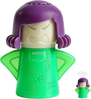 HORNO Angry Mama Microwave Oven Steam Cleaner (Green) | Angry Mama Microwave Oven Steam Cleaner and Disinfects With Vinegar and Water for Kitchens,Cut Cleaning Time by Half