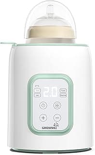 Grownsy Baby Bottle Warmer, 8-in-1 Fast Baby Milk Warmer with Timer for Breastmilk or Formula, Accurate Temperature Control, 24H Keep, Food Heater&Defrost BPA-Free Bottle Warmer for All Bottles- Green