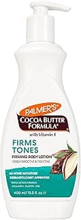 Palmer's Cocoa Butter Formula Skin Firming Body Lotion, Toning & Tightening Cream with Q10, Collagen & Elastin, Pump Bottle, 13.5 Oz.