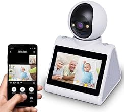 Two Way Video Camera,Dual-Band(5G/2.4G)Indoor Home Security Cameras,Baby Motion Pet Dog Camera with Phone App,Motion for Elderly/Nanny/Pet/Dog/Baby,Audio Calling Device Pan Til,Motion Detection