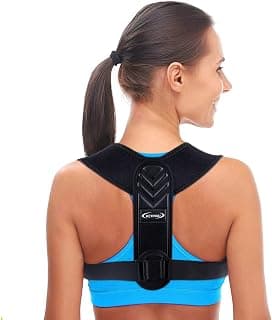 Posture Corrector for Women and Men, Back Brace Adjustable Upper Posture Support, Back Support, Comfortable Back Straightener Support for Clavicle Support, and Providing Pain Relief from Neck (Large)