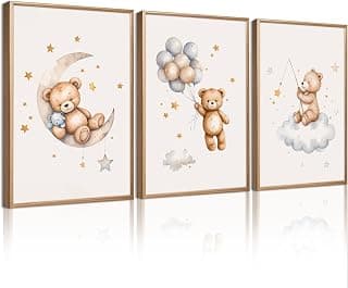 Deal Alert! Transform Your Nursery with Adorable Teddy Bear Wall Art for Just $8.99!